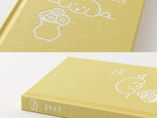Midori Book Style Diary B6 Variant Dog Yellow 2027
