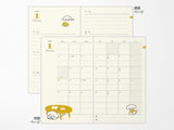 Midori Book Style Diary B6 Variant Dog Yellow 2027