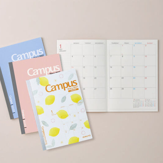 Kokuyo Campus 2027 Monthly Diary - A6