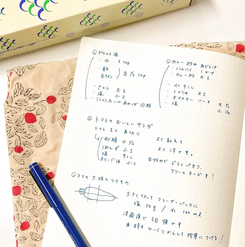 Aiko Fukawa A5 Notebook | 5mm Grid Animal Flower Design