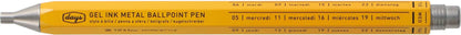 Days Aluminum Gel Ballpoint Pen–0.5mm Japanese Quick-Dry Ink