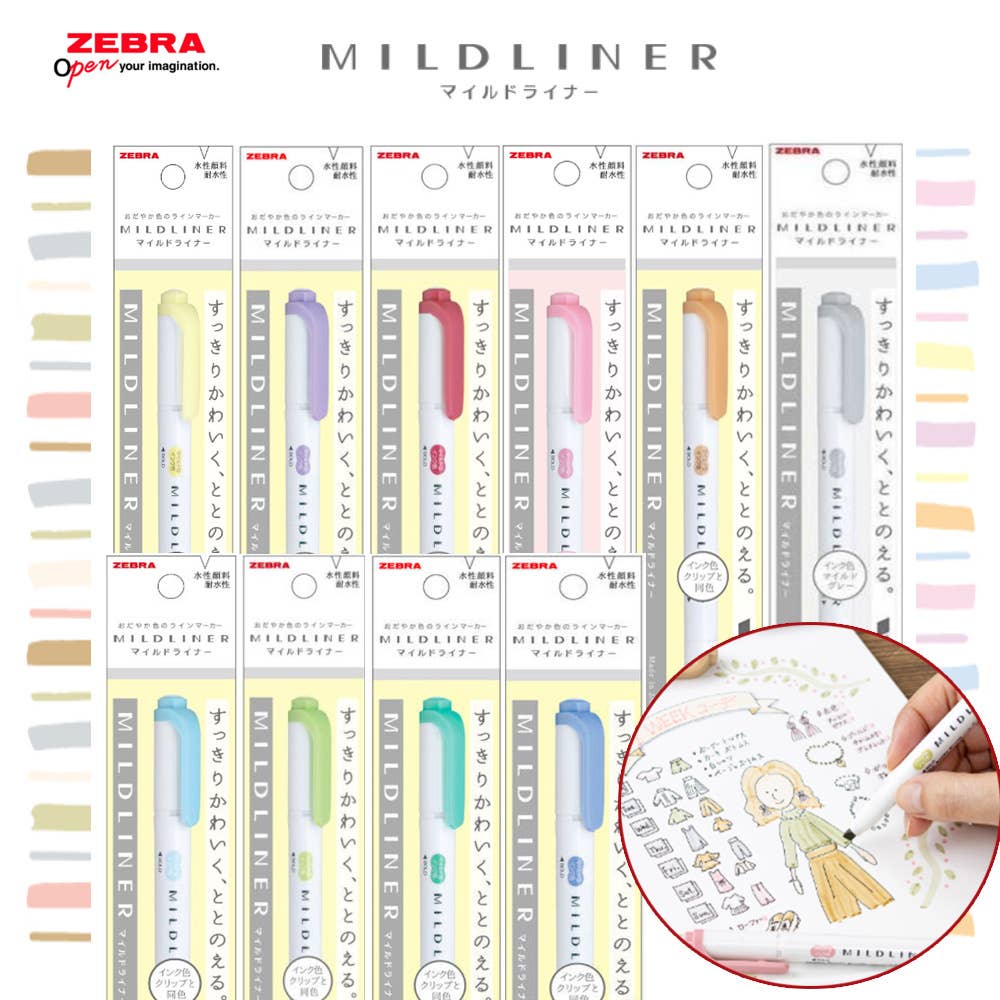 ZEBRA MILDLINER HIGHLIGHTER MILD COLOR