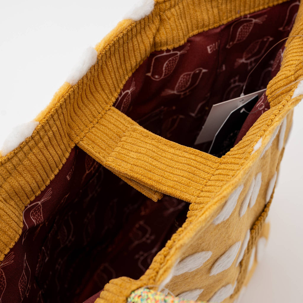 Kusuguru Japan Bobble Dot Textured Tote Bag