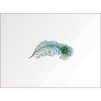 Peacock Feather Boxed Note Cards