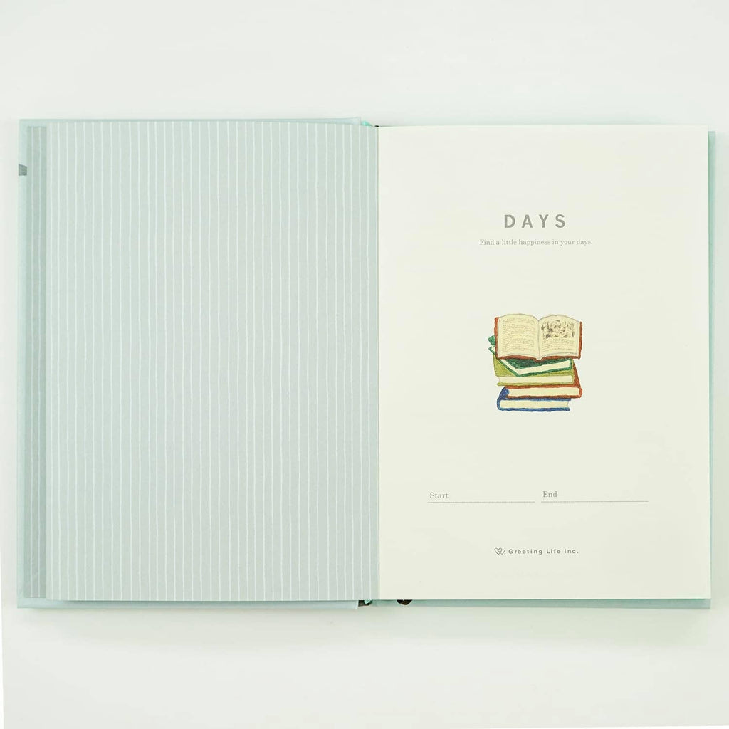 Greeting Life YZD-434 Illustration Changes Every Page Diary Cat Gray