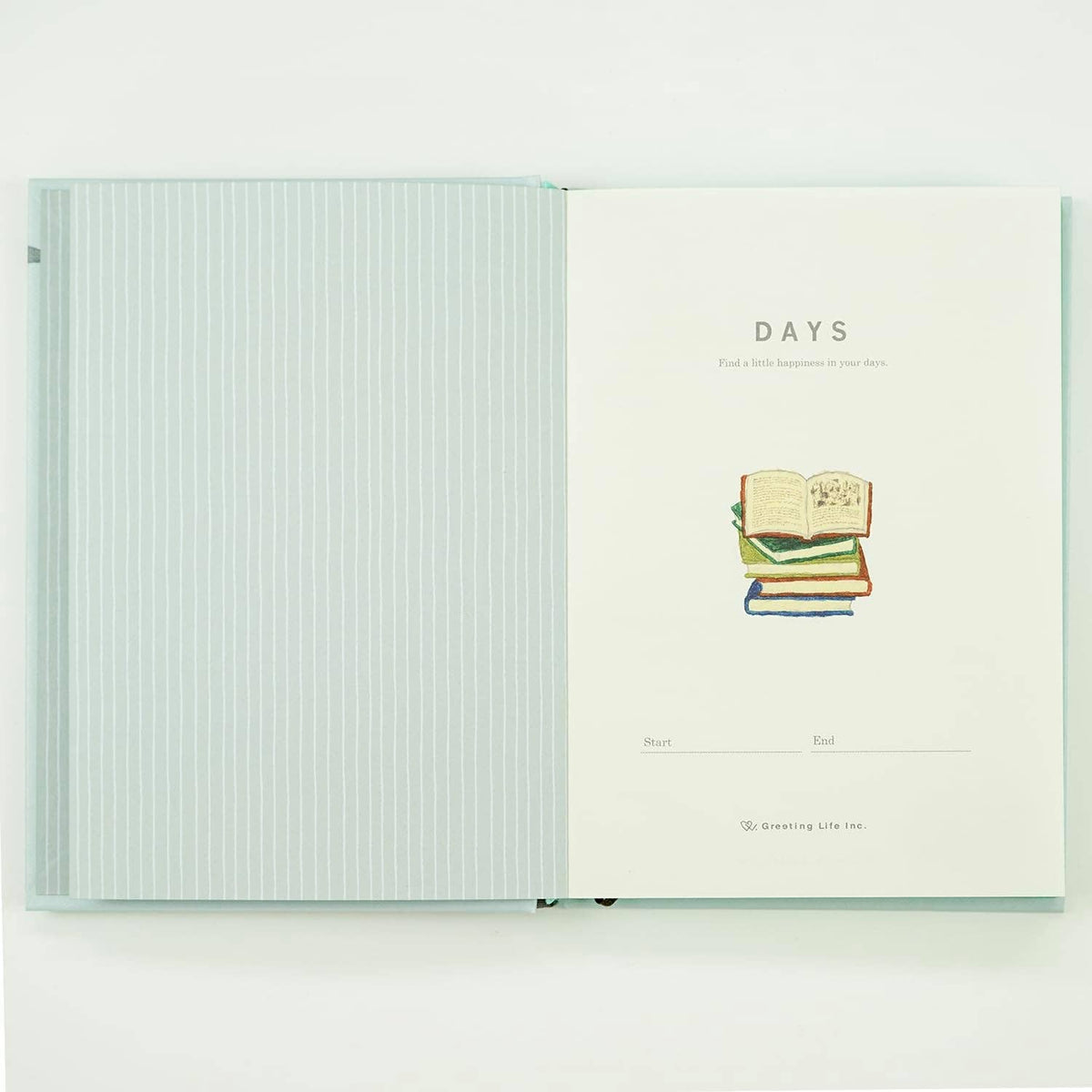 Greeting Life YZD-434 Illustration Changes Every Page Diary Cat Gray