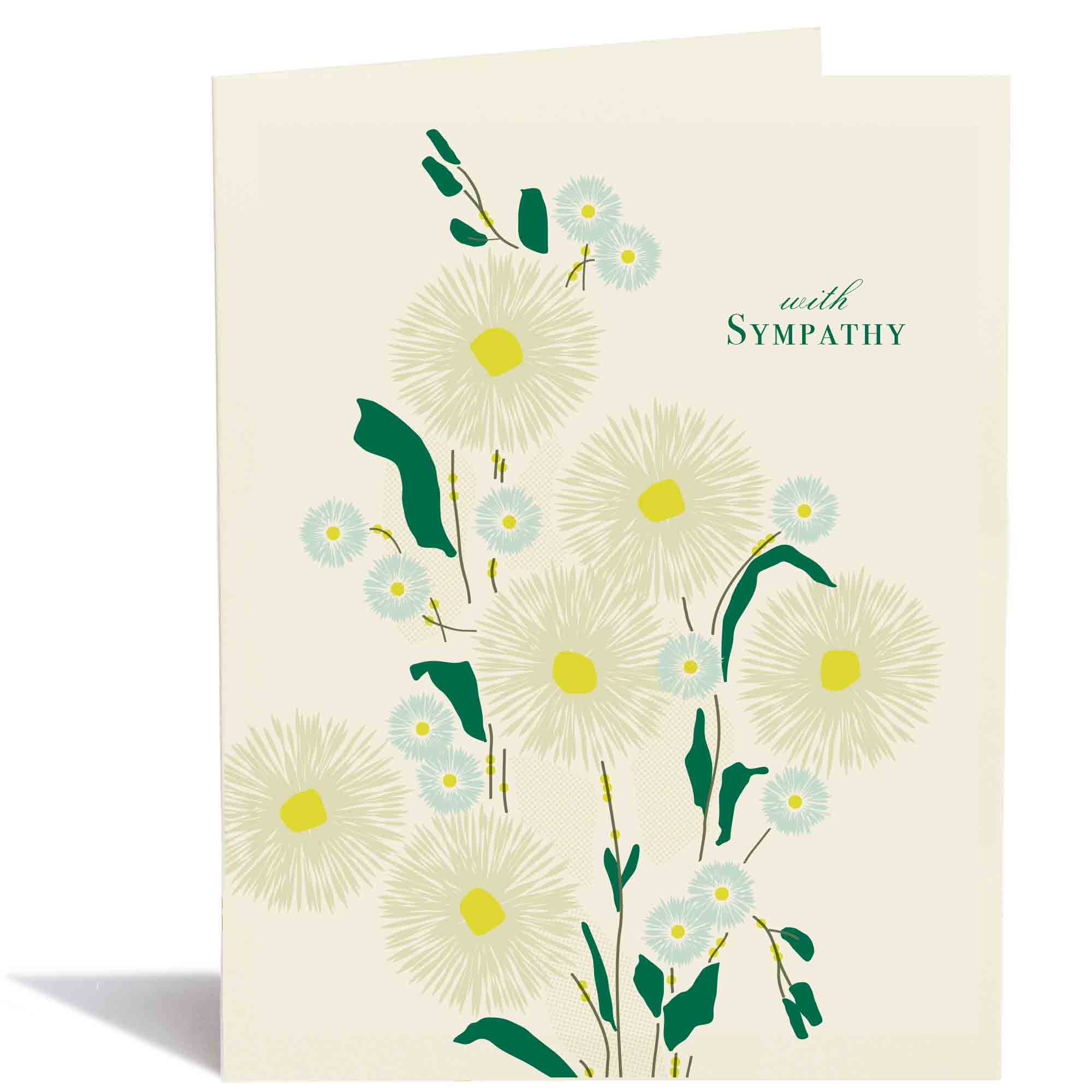 Sympathy Aster Sympathy Card