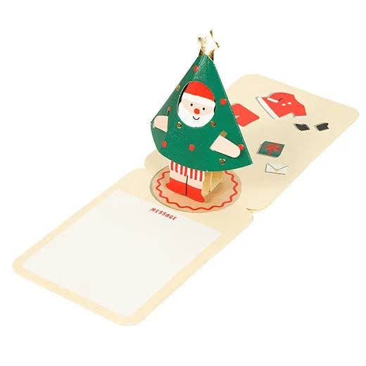 Christmas Kigurumi Pop-Up Mini Card Santa