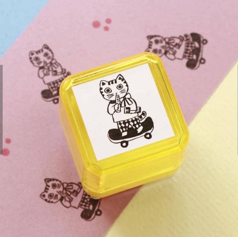 Yumi Kitagishi × SANBY Pre-Inked Stamp for Journaling