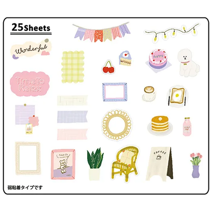 Daily Life Flaky Stickers