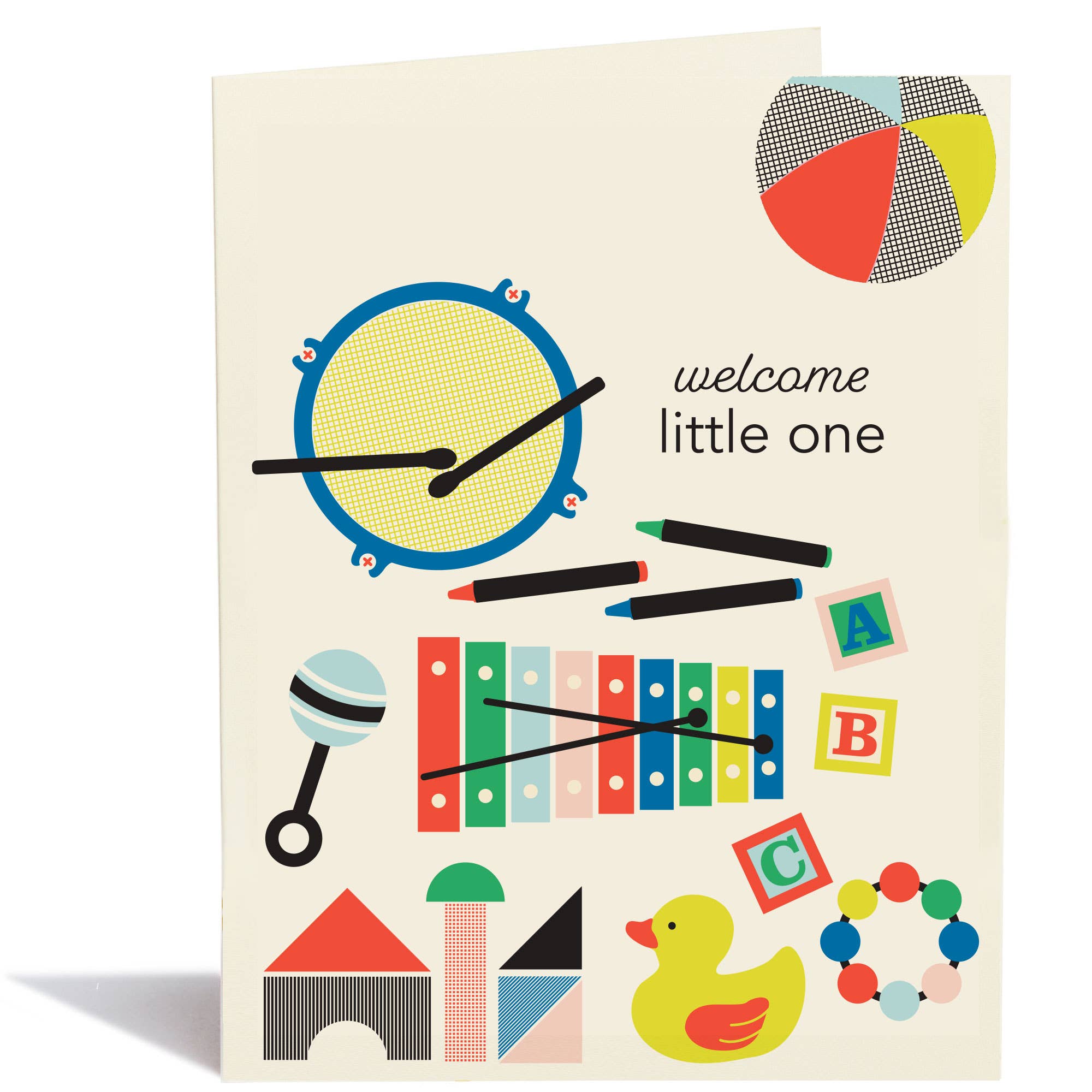 Bold Color Wash Baby Card