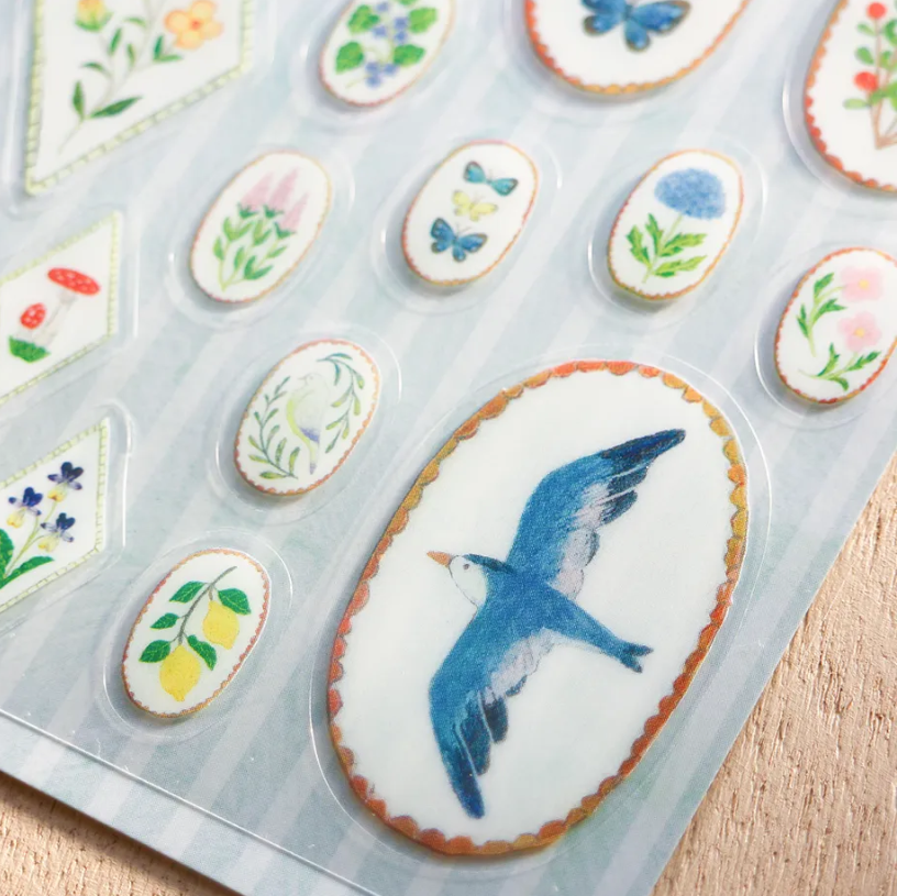 Midori Asano Sticker Sheet | Birds & Deer or Kitchen Design