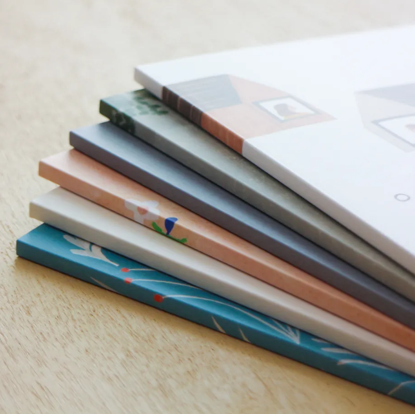 Aiko Fukawa A5 Notebook | 5mm Grid Animal Flower Design