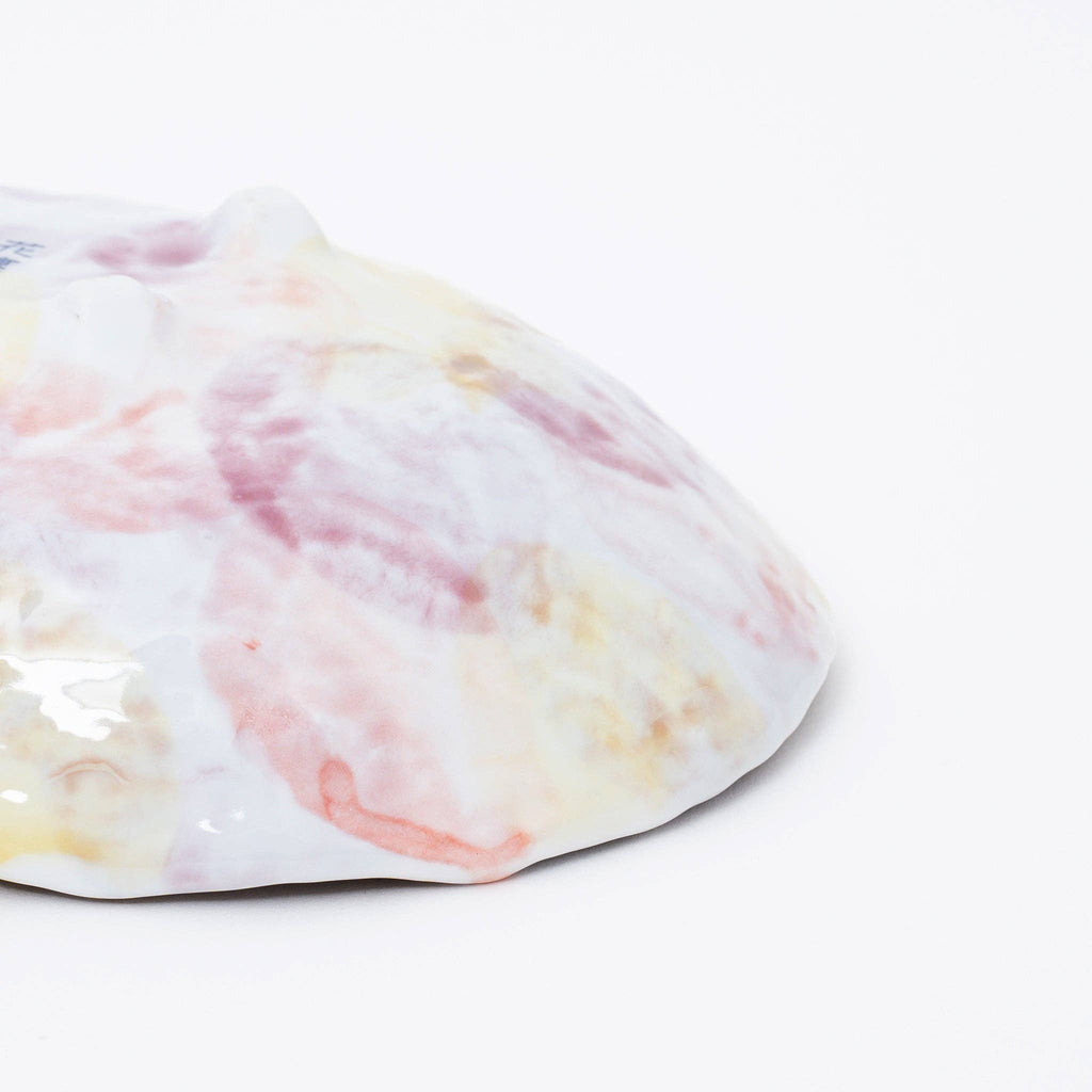 Handmade Pale Lilac Cherry Blossom Mino Ware Oval Serving Bowl