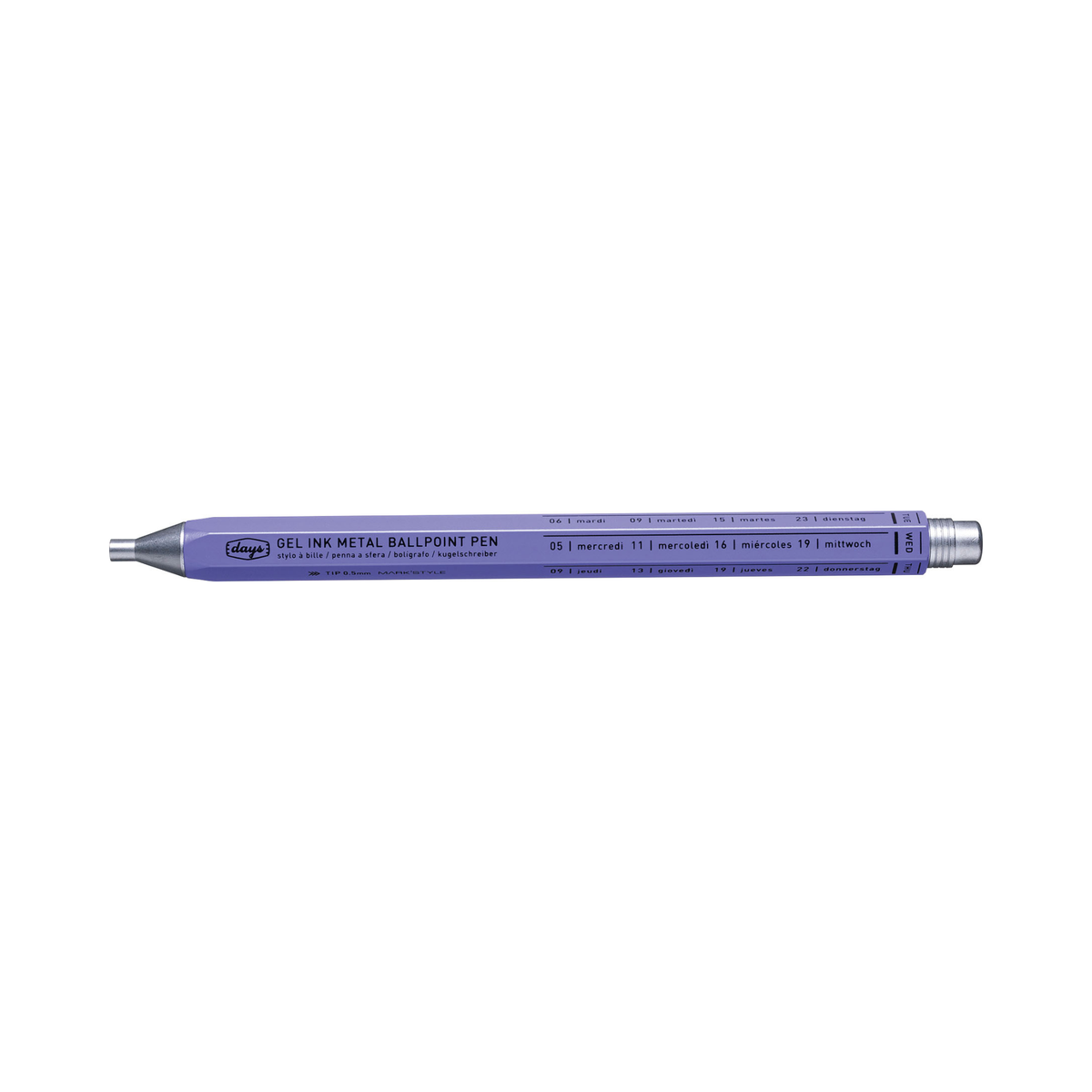 Days Aluminum Gel Ballpoint Pen–0.5mm Japanese Quick-Dry Ink