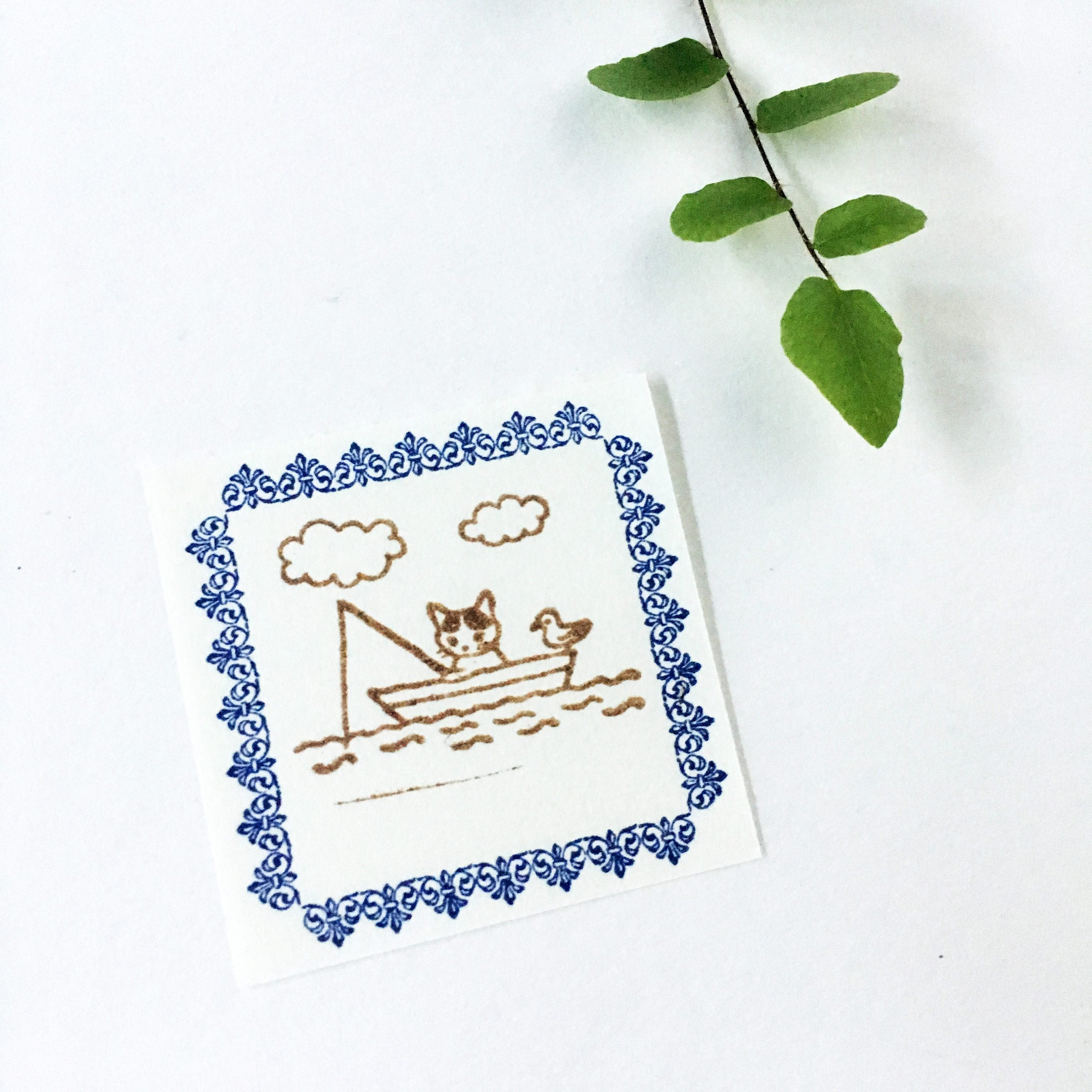 Pottering Cat Stamps