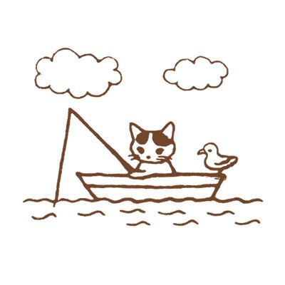 Pottering Cat Stamps