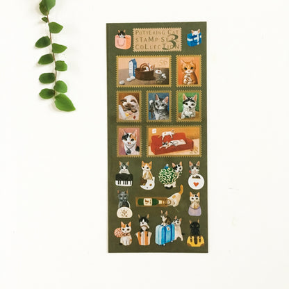 Pottering Cat Stamp Sticker Sheets