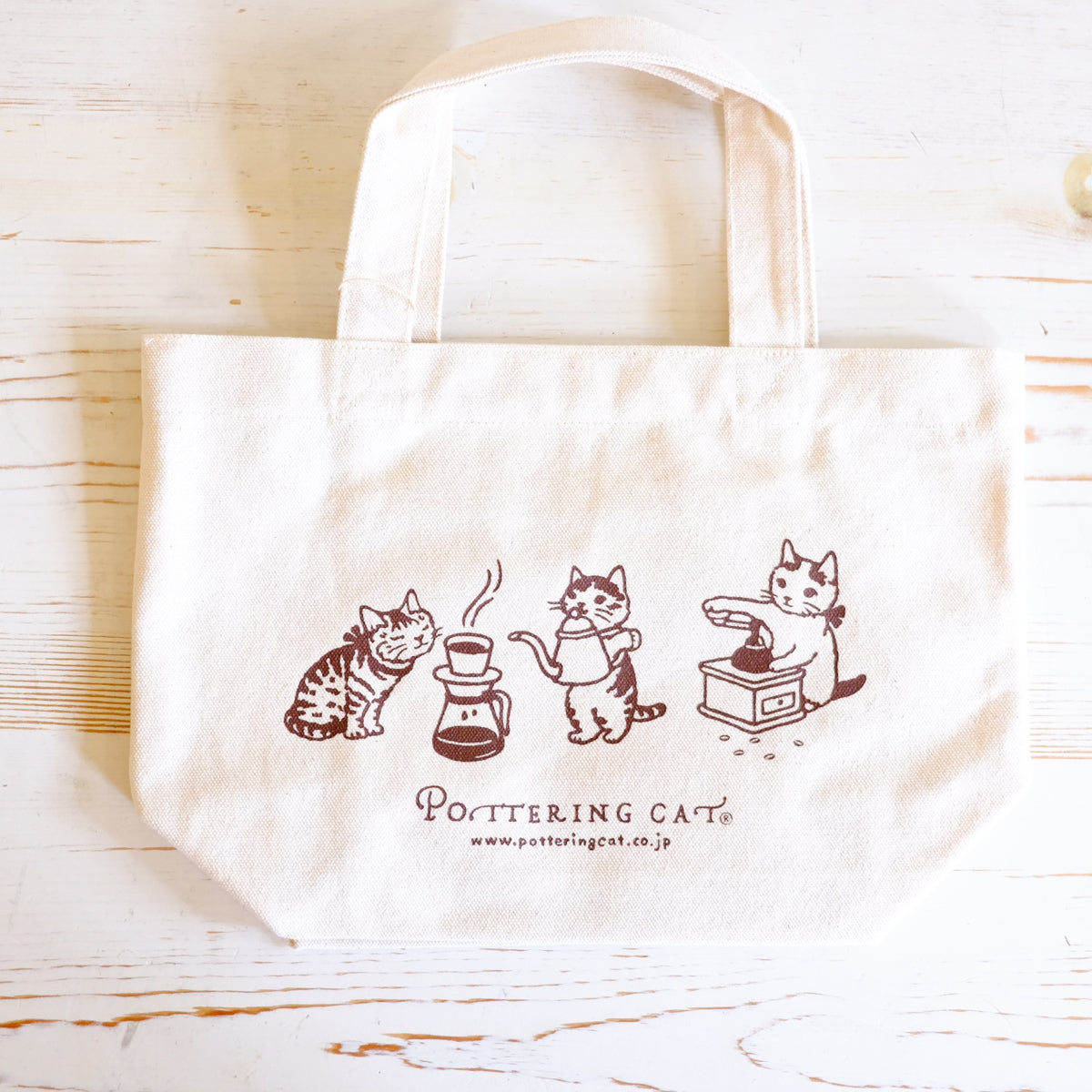 Pottering Cat Small Tote