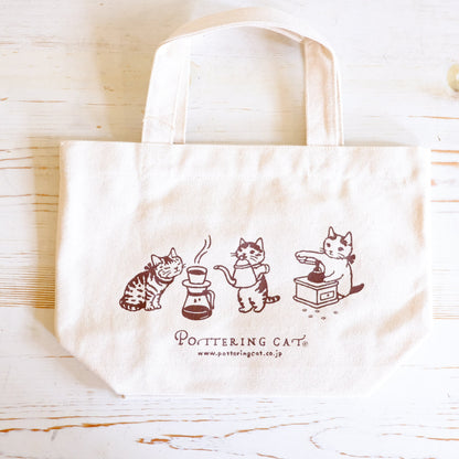 Pottering Cat Small Tote