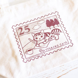 Pottering Cat Small Tote