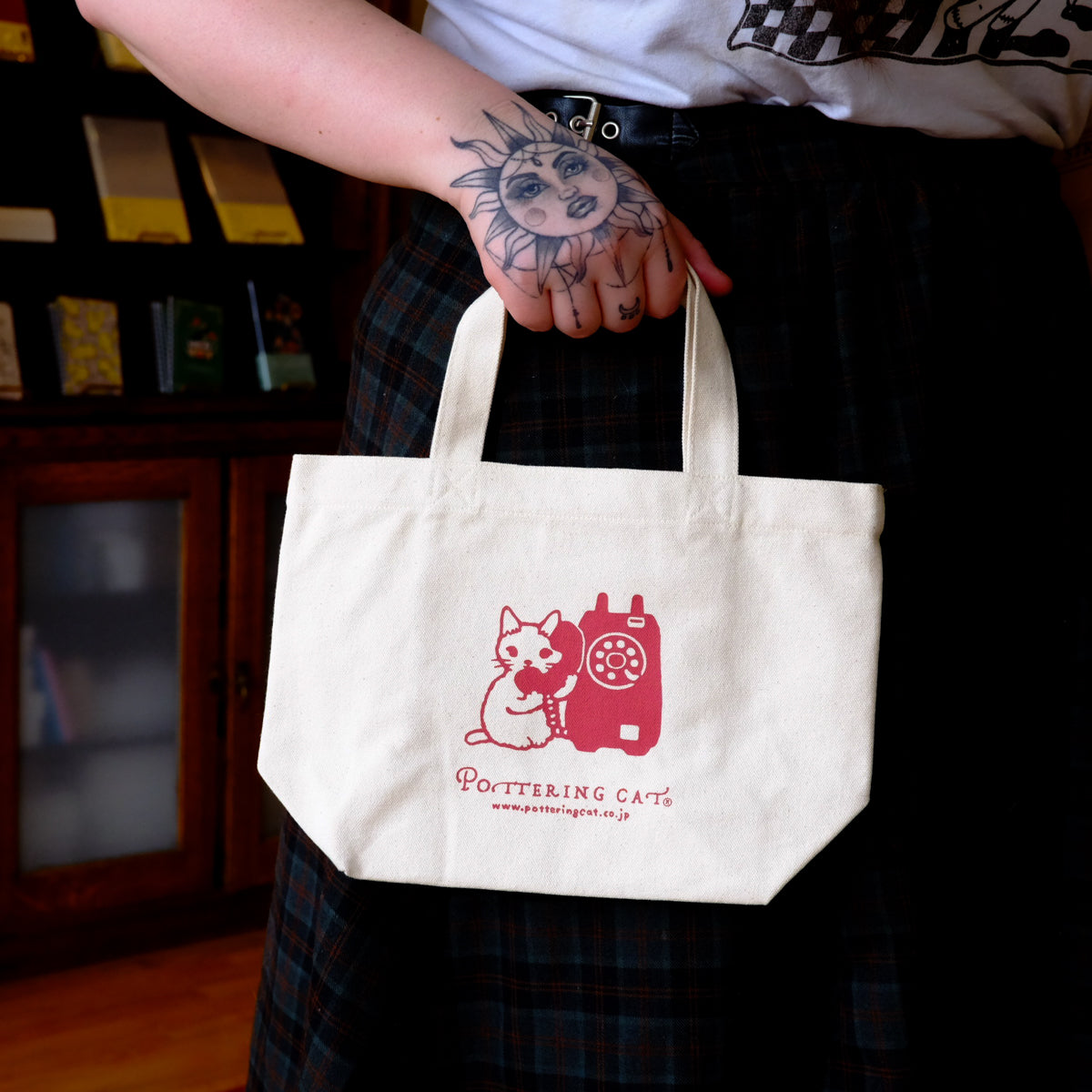 Pottering Cat Small Tote